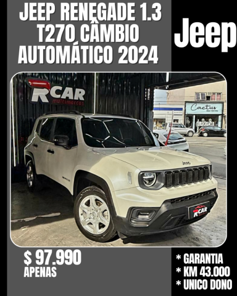JEEP Renegade 1.3 16V 4P FLEX T270 TURBO AUTOMÁTICO, Foto 1