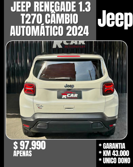 JEEP Renegade 1.3 16V 4P FLEX T270 TURBO AUTOMÁTICO, Foto 5