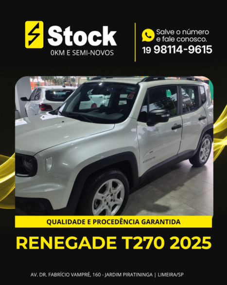 JEEP Renegade 1.3 16V 4P FLEX T270 TURBO AUTOMÁTICO, Foto 2