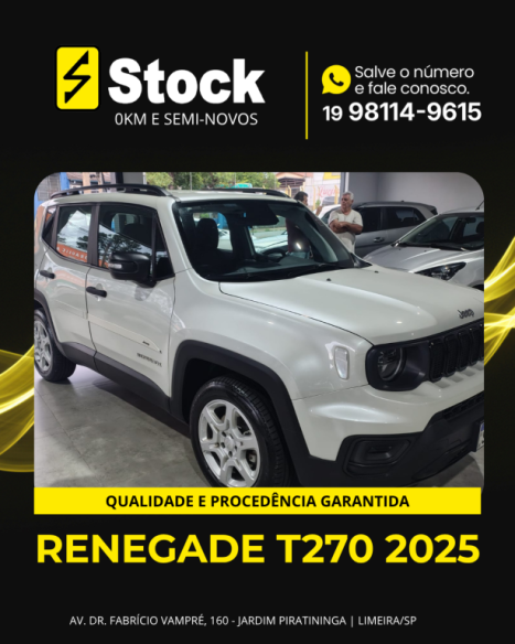 JEEP Renegade 1.3 16V 4P FLEX T270 TURBO AUTOMÁTICO, Foto 3