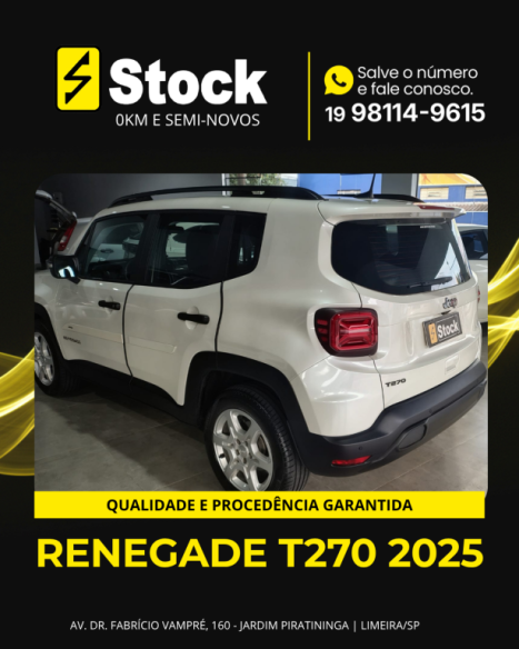JEEP Renegade 1.3 16V 4P FLEX T270 TURBO AUTOMÁTICO, Foto 4