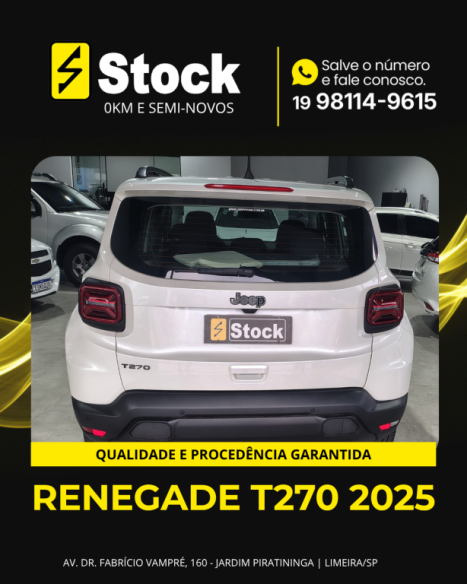JEEP Renegade 1.3 16V 4P FLEX T270 TURBO AUTOMÁTICO, Foto 6