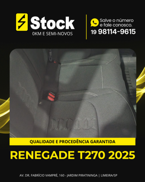 JEEP Renegade 1.3 16V 4P FLEX T270 TURBO AUTOMÁTICO, Foto 8