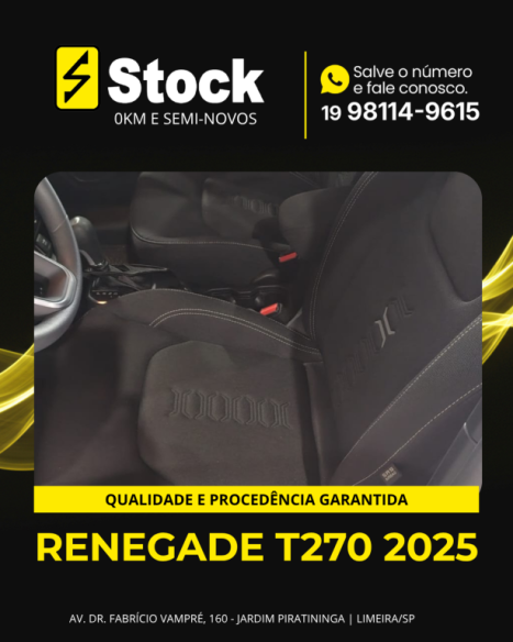 JEEP Renegade 1.3 16V 4P FLEX T270 TURBO AUTOMÁTICO, Foto 9