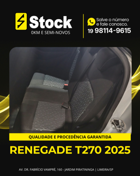 JEEP Renegade 1.3 16V 4P FLEX T270 TURBO AUTOMÁTICO, Foto 10