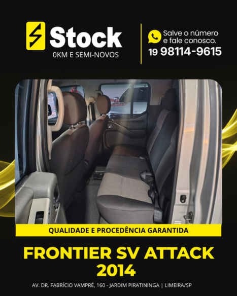 NISSAN Frontier 2.5 16V SV ATTACK TURBO DIESEL CABINE DUPLA, Foto 4