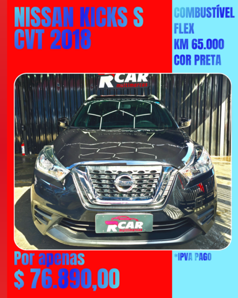 NISSAN Kicks 1.6 16V 4P FLEXSTART S DIRECT X-TRONIC AUTOM�TICO CVT, Foto 4