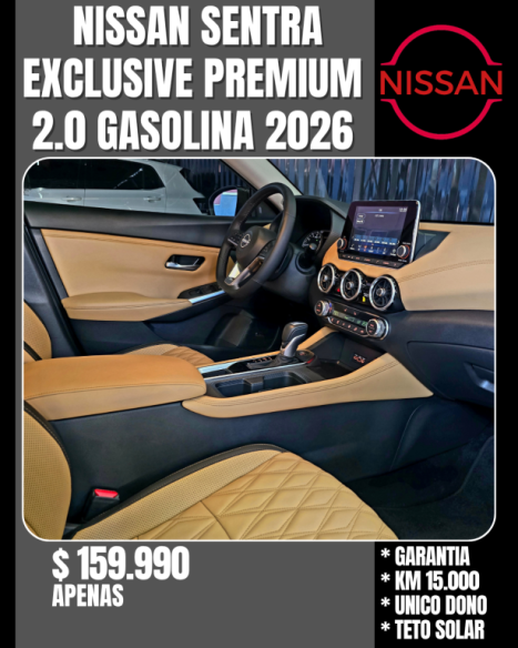 NISSAN Sentra 2.0 16V 4P EXCLUSIVE AUTOMÁTICO, Foto 9