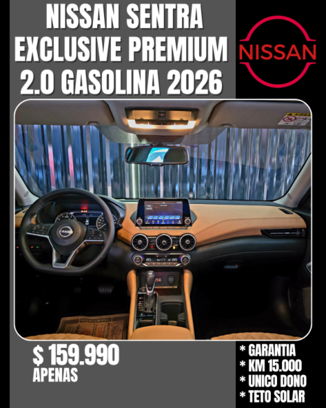 NISSAN Sentra 2.0 16V 4P EXCLUSIVE AUTOMÁTICO, Foto 11