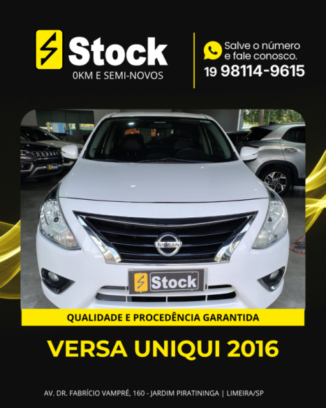 NISSAN Versa Sedan 1.6 16V 4P UNIQUE FLEX, Foto 1