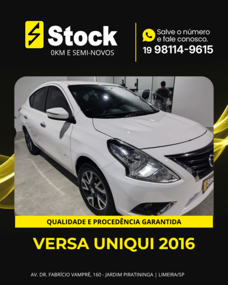 NISSAN Versa Sedan 1.6 16V 4P UNIQUE FLEX, Foto 2