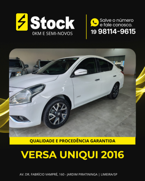 NISSAN Versa Sedan 1.6 16V 4P UNIQUE FLEX, Foto 3