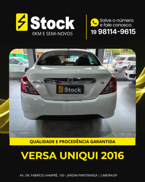 NISSAN Versa Sedan 1.6 16V 4P UNIQUE FLEX, Foto 4