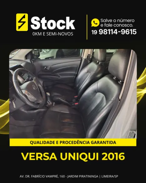 NISSAN Versa Sedan 1.6 16V 4P UNIQUE FLEX, Foto 6