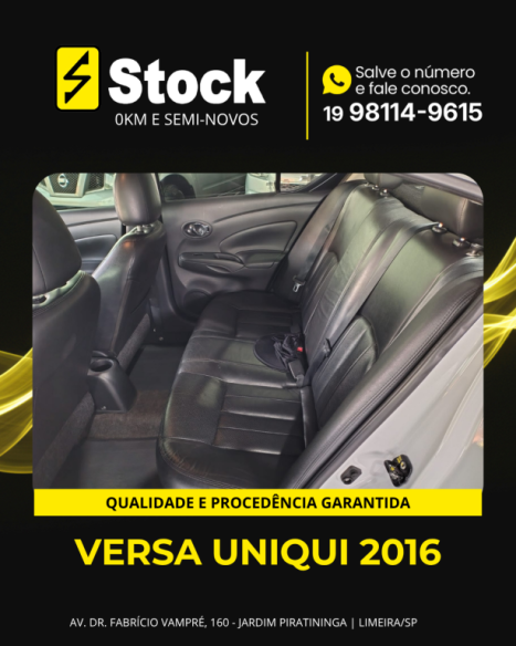 NISSAN Versa Sedan 1.6 16V 4P UNIQUE FLEX, Foto 7