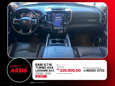 RAM 2500 6.7 I6 24V SLT CABINE DUPLA TURBO DIESEL LARAMIE 4X4 AUTOM�TICO, Foto 7