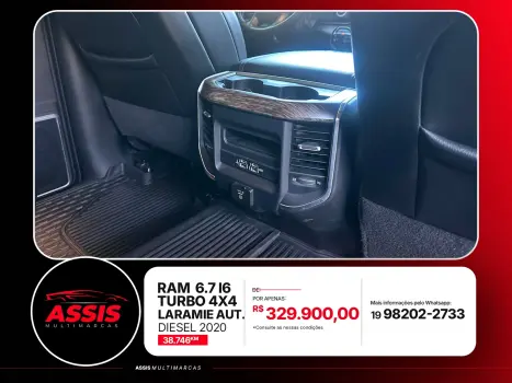 RAM 2500 6.7 I6 24V SLT CABINE DUPLA TURBO DIESEL LARAMIE 4X4 AUTOM�TICO, Foto 9