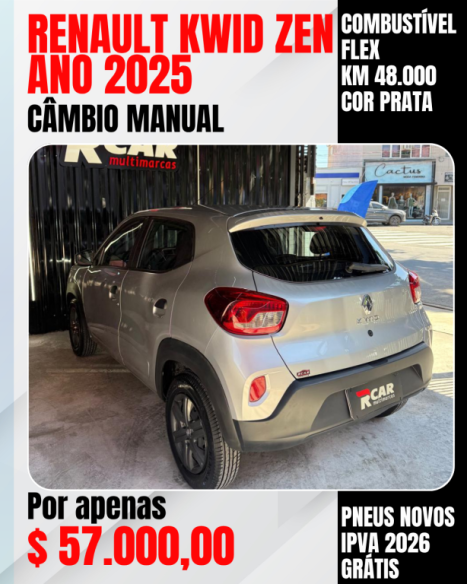 RENAULT Kwid 1.0 12V 4P SCE FLEX ZEN, Foto 8