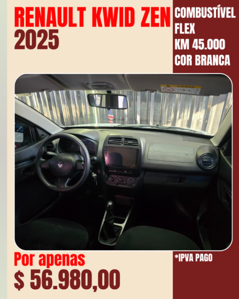 RENAULT Kwid 1.0 12V 4P SCE FLEX ZEN, Foto 5