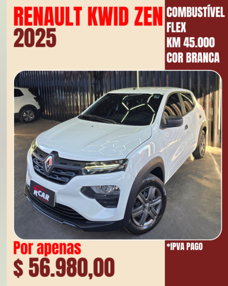 RENAULT Kwid 1.0 12V 4P SCE FLEX ZEN, Foto 8