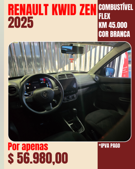 RENAULT Kwid 1.0 12V 4P SCE FLEX ZEN, Foto 9