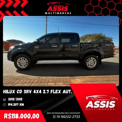 TOYOTA Hilux Caminhonete 2.7 16V 4P SRV CABINE DUPLA, Foto 4
