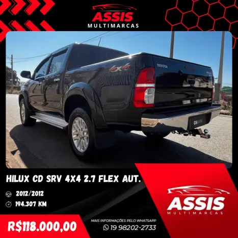 TOYOTA Hilux Caminhonete 2.7 16V 4P SRV CABINE DUPLA, Foto 5