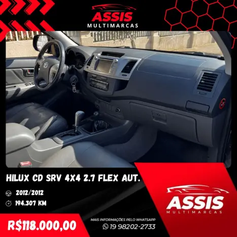 TOYOTA Hilux Caminhonete 2.7 16V 4P SRV CABINE DUPLA, Foto 10