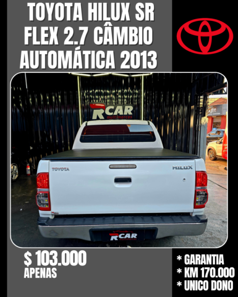 TOYOTA Hilux Caminhonete 2.7 16V 4P SR CABINE DUPLA AUTOMÁTICO, Foto 2