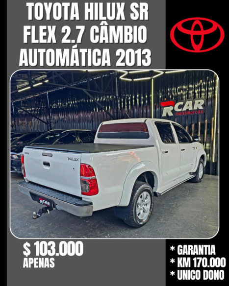 TOYOTA Hilux Caminhonete 2.7 16V 4P SR CABINE DUPLA AUTOMÁTICO, Foto 3