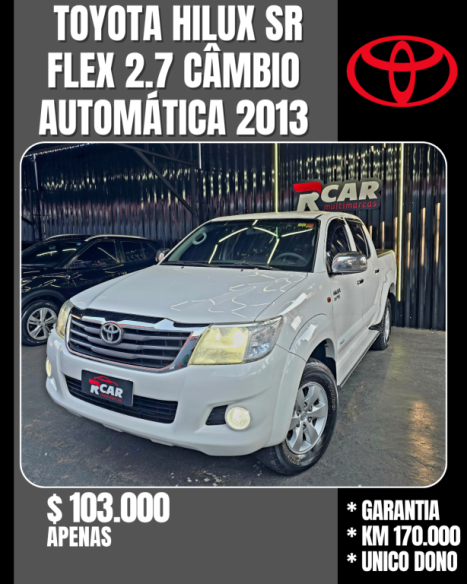 TOYOTA Hilux Caminhonete 2.7 16V 4P SR CABINE DUPLA AUTOMÁTICO, Foto 5