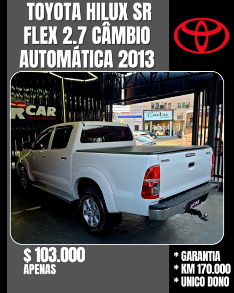 TOYOTA Hilux Caminhonete 2.7 16V 4P SR CABINE DUPLA AUTOMÁTICO, Foto 9
