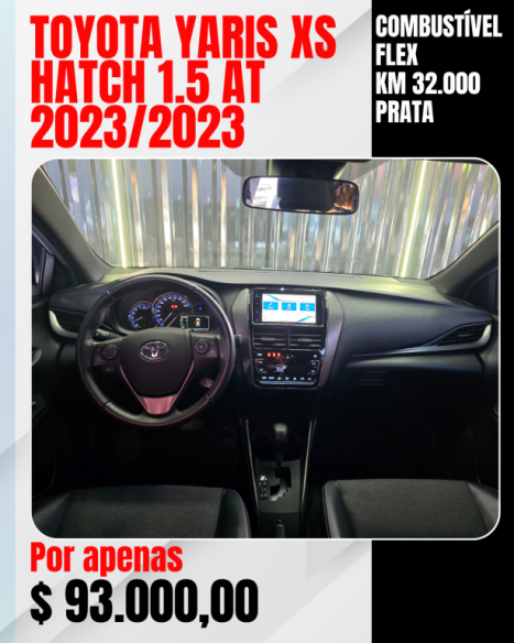 TOYOTA Yaris Hatch 1.5 16V 4P FLEX XS CONNECT MULTIDRIVE AUTOM�TICO CVT, Foto 3