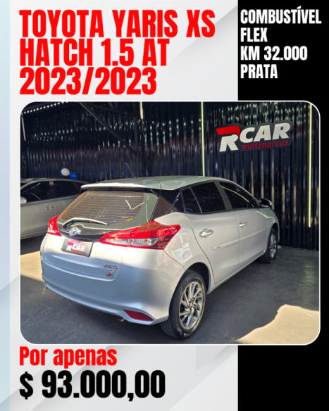 TOYOTA Yaris Hatch 1.5 16V 4P FLEX XS CONNECT MULTIDRIVE AUTOM�TICO CVT, Foto 8