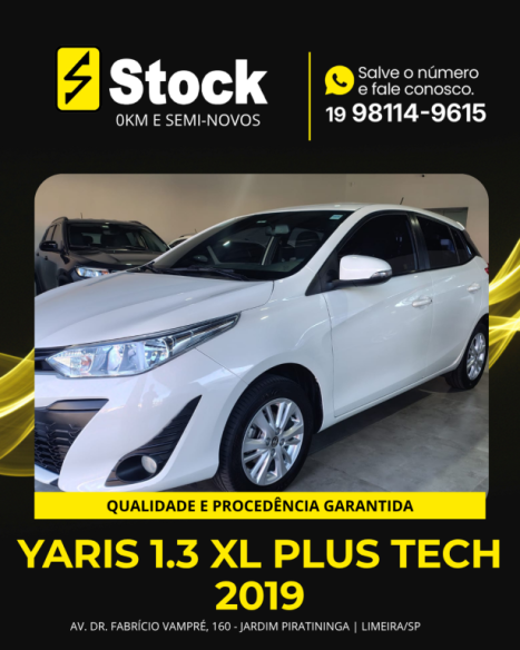 TOYOTA Yaris Hatch 1.3 16V 4P FLEX XL PLUS TECH MULTIDRIVE AUTOM�TICO CVT, Foto 2