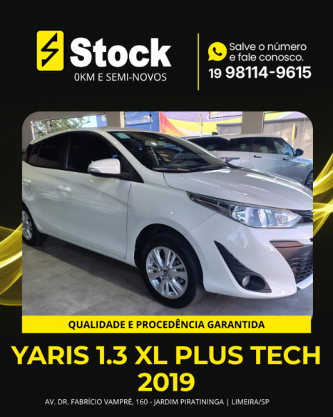 TOYOTA Yaris Hatch 1.3 16V 4P FLEX XL PLUS TECH MULTIDRIVE AUTOM�TICO CVT, Foto 3