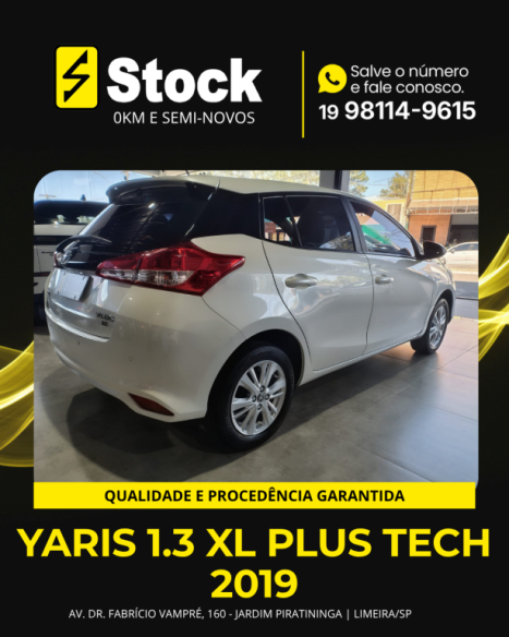 TOYOTA Yaris Hatch 1.3 16V 4P FLEX XL PLUS TECH MULTIDRIVE AUTOM�TICO CVT, Foto 4