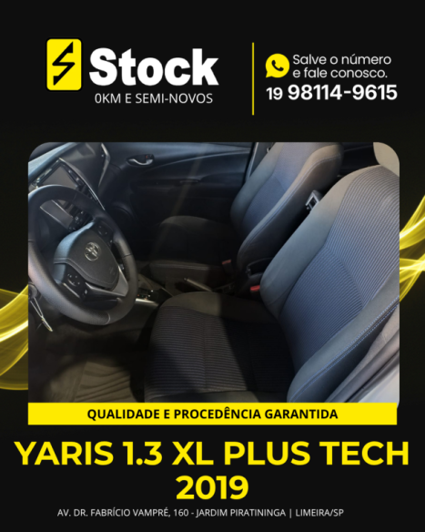TOYOTA Yaris Hatch 1.3 16V 4P FLEX XL PLUS TECH MULTIDRIVE AUTOM�TICO CVT, Foto 8