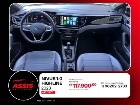 VOLKSWAGEN Nivus 1.0 4P FLEX 200 TSI HIGHLINE TURBO AUTOM�TICO, Foto 9