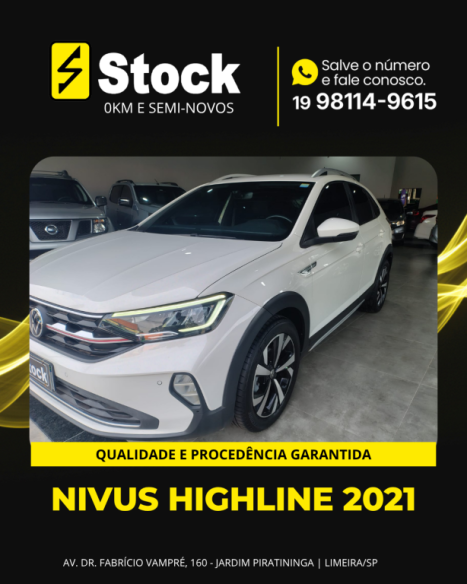 VOLKSWAGEN Nivus 1.0 4P FLEX 200 TSI HIGHLINE TURBO AUTOM�TICO, Foto 3