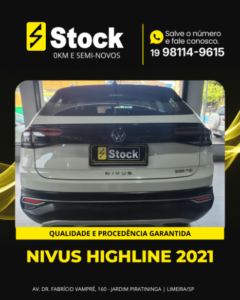 VOLKSWAGEN Nivus 1.0 4P FLEX 200 TSI HIGHLINE TURBO AUTOM�TICO, Foto 4