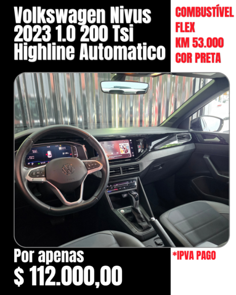 VOLKSWAGEN Nivus 1.0 4P FLEX 200 TSI HIGHLINE TURBO AUTOM�TICO, Foto 2