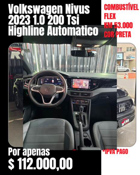 VOLKSWAGEN Nivus 1.0 4P FLEX 200 TSI HIGHLINE TURBO AUTOM�TICO, Foto 8