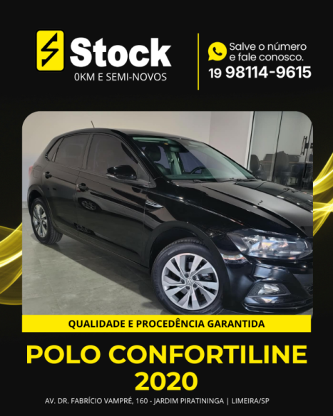 VOLKSWAGEN Polo Hatch 1.0 12V 4P 200 TSI  COMFORTLINE AUTOM�TICO, Foto 3