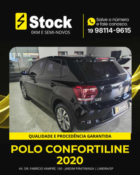 VOLKSWAGEN Polo Hatch 1.0 12V 4P 200 TSI  COMFORTLINE AUTOM�TICO, Foto 5
