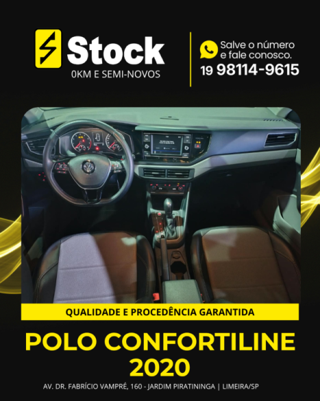 VOLKSWAGEN Polo Hatch 1.0 12V 4P 200 TSI  COMFORTLINE AUTOM�TICO, Foto 7