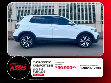 VOLKSWAGEN T-Cross 1.0 4P 200 TSI FLEX COMFORTLINE AUTOM�TICO, Foto 8