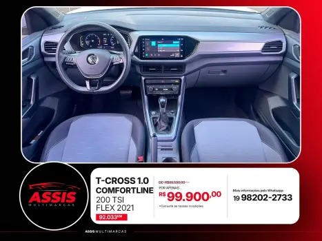VOLKSWAGEN T-Cross 1.0 4P 200 TSI FLEX COMFORTLINE AUTOM�TICO, Foto 9