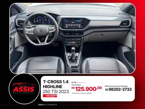 VOLKSWAGEN T-Cross 1.4 4P 250 TSI FLEX HIGHLINE AUTOMÁTICO, Foto 9
