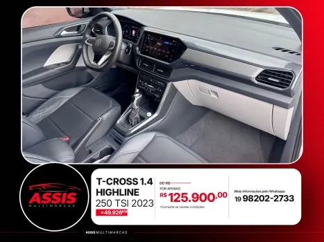 VOLKSWAGEN T-Cross 1.4 4P 250 TSI FLEX HIGHLINE AUTOMÁTICO, Foto 10